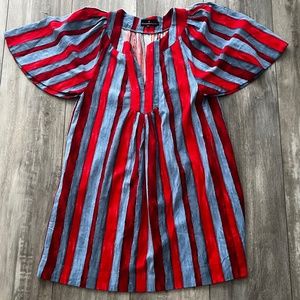 Tuckernuck Pomander Place Painterly Striped Finley Dress